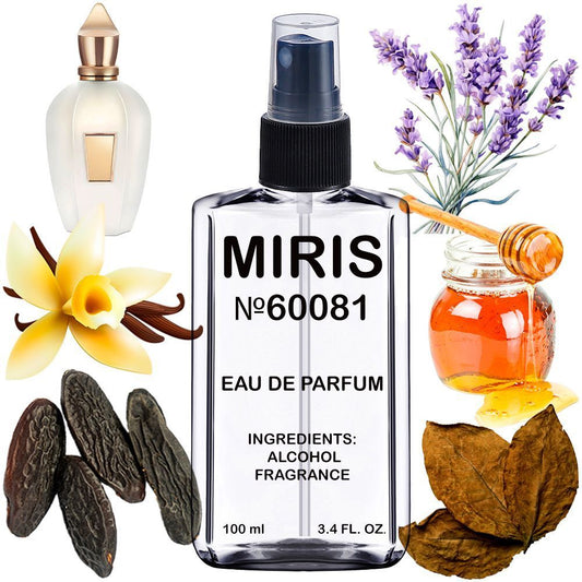 MIRIS No. 60081, Inspired by Xj 1861 Naxos, Long-Lasting Unisex Eau de Parfum for Women & Men, Spray 3.4 Fl Oz / 100 ml