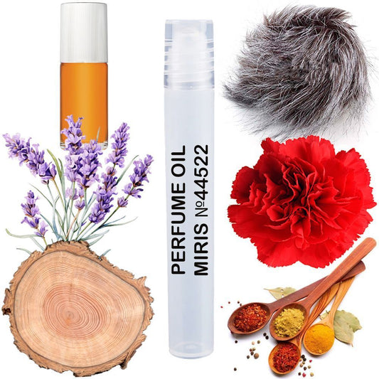 MIRIS No. 44522, Inspired by Musk, Long-Lasting Perfume Oil for Men Roll-On, Rollerball 0.34 Fl Oz / 10 ml