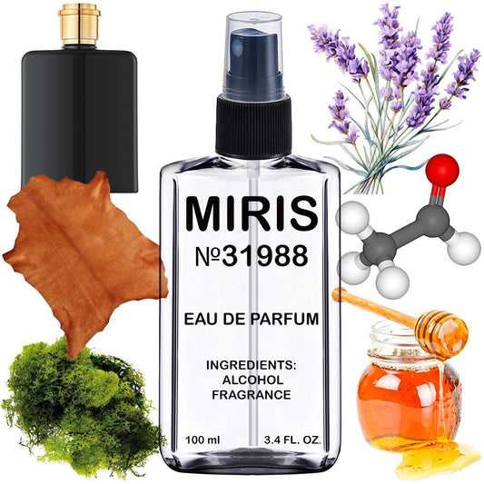 MIRIS No. 31988, Inspired by Uomo, Long-Lasting Eau de Parfum for Men, Spray 3.4 Fl Oz / 100 ml