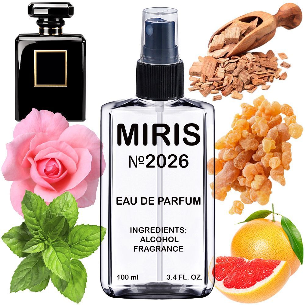MIRIS No. 2026, Inspired by Coco Noir, Long-Lasting Eau de Parfum for Women, Spray 3.4 Fl Oz / 100 ml