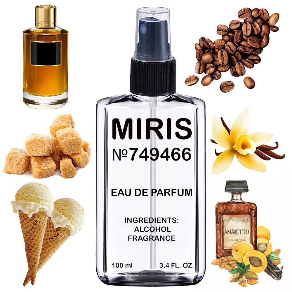 MIRIS No. 749466, Inspired by Amore Caffe, Long-Lasting Unisex Eau de Parfum for Women & Men, Spray 3.4 Fl Oz / 100 ml