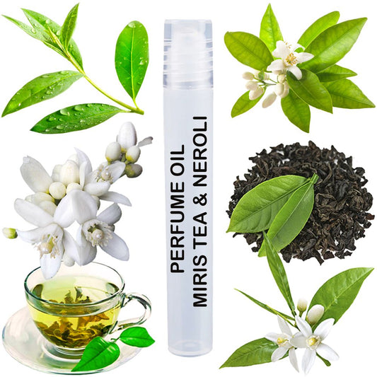 MIRIS Tea & Neroli, Long-Lasting Unisex Perfume Oil for Women & Men Roll-On, Rollerball 0.34 Fl Oz / 10 ml