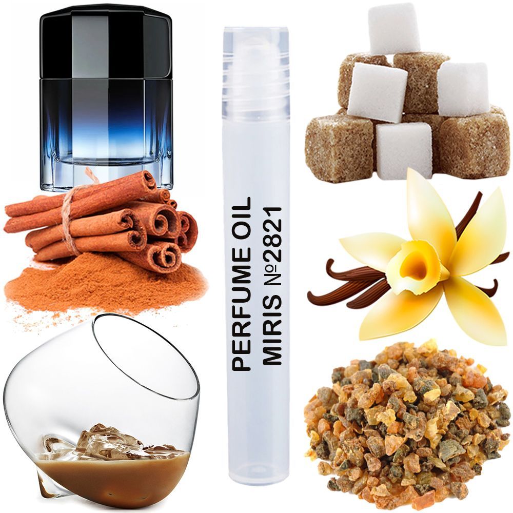 MIRIS No. 2821, Inspired by Pure XS, Long-Lasting Perfume Oil for Men Roll-On, Rollerball 0.34 Fl Oz / 10 ml