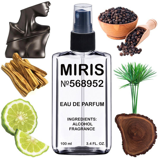 MIRIS No. 568952, Inspired by Eilish No 2, Long-Lasting Unisex Eau de Parfum for Women & Men, Spray 3.4 Fl Oz / 100 ml