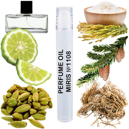 MIRIS No. 1108, Inspired by Ange Schle Homme, Long-Lasting Perfume Oil for Men Roll-On, Rollerball 0.34 Fl Oz / 10 ml