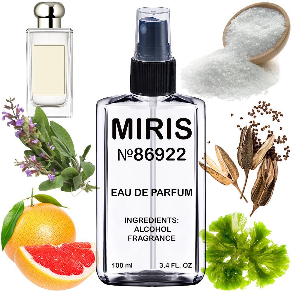 MIRIS No. 86922, Inspired by Wood Sage & Sea Salt, Long-Lasting Unisex Eau de Parfum for Women & Men, Spray 3.4 Fl Oz / 100 ml