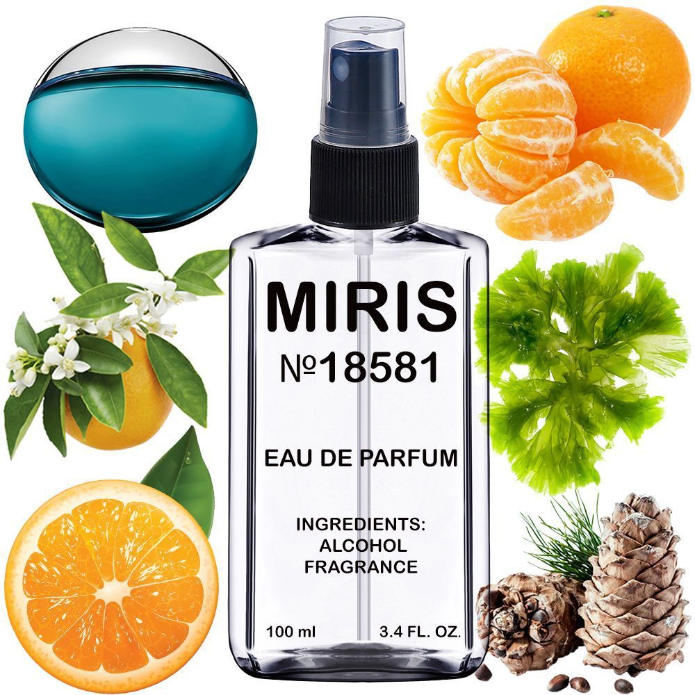 MIRIS No. 18581, Inspired by Aqva Pour Homme, Long-Lasting Eau de Parfum for Men, Spray 3.4 Fl Oz / 100 ml