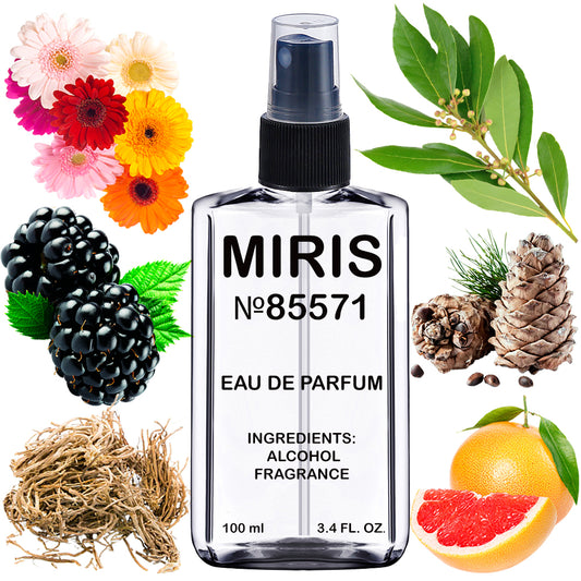 MIRIS No. 85571, Inspired by Blackberry Bay, Long-Lasting Unisex Eau de Parfum for Women and Men, Spray 3.4 Fl Oz / 100 ml