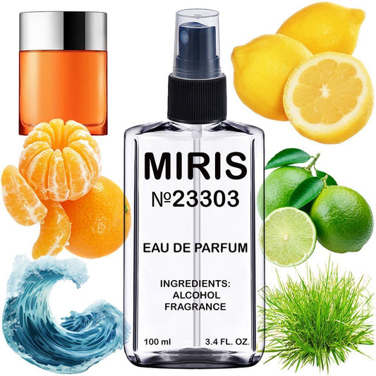 MIRIS No. 23303, Inspired by Happy, Long-Lasting Eau de Parfum for Men, Spray 3.4 Fl Oz / 100 ml