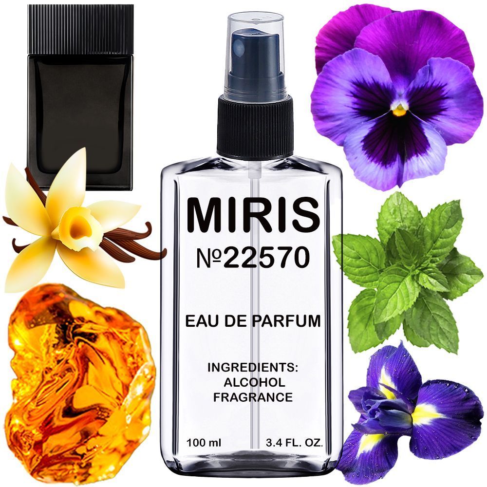 MIRIS No. 22570, Inspired by Noir, Long-Lasting Eau de Parfum for Men, Spray 3.4 Fl Oz / 100 ml