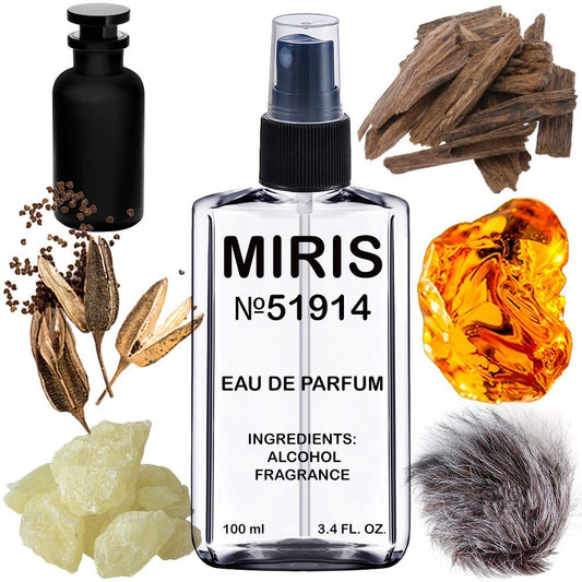 MIRIS No.51914 | Impression of Pur Oud | Unisex For Women and Men Eau de Parfum | 3.4 Fl Oz / 100 ml