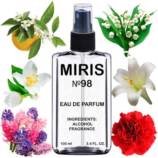MIRIS No. 98, Inspired by Anais Anais, Long-Lasting Women Eau de Parfum, Spray 3.4 Fl Oz / 100 ml