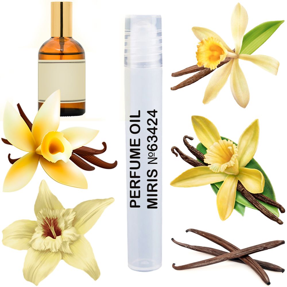 MIRIS No. 63424, Inspired by Vanilla Blend, Long-Lasting Unisex Perfume Oil for Women & Men Roll-On, Rollerball 0.34 Fl Oz / 10 ml