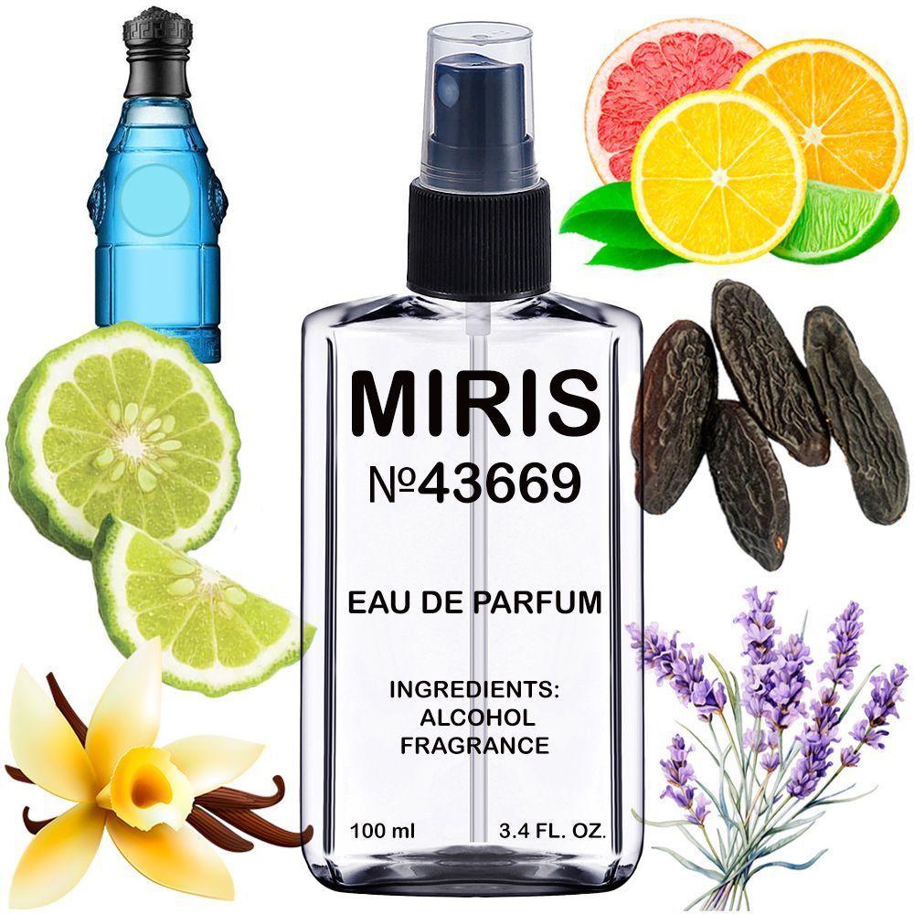 MIRIS No. 43669, Inspired by Blue Jeans, Long-Lasting Eau de Parfum for Men, Spray 3.4 Fl Oz / 100 ml
