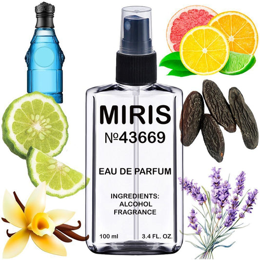 MIRIS No. 43669, Inspired by Blue Jeans, Long-Lasting Eau de Parfum for Men, Spray 3.4 Fl Oz / 100 ml