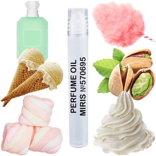 MIRIS No. 570695, Inspired by Pistachio Gelato 33, Long-Lasting Unisex Perfume Oil for Women & Men Roll-On, Rollerball 0.34 Fl Oz / 10 ml