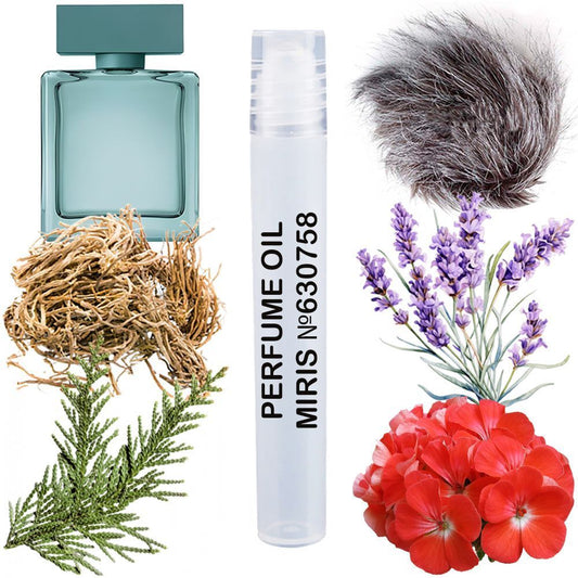 MIRIS No. 630758, Inspired by For Him Vetiver Musc, Long-Lasting Perfume Oil for Men Roll-On, Rollerball 0.34 Fl Oz / 10 ml