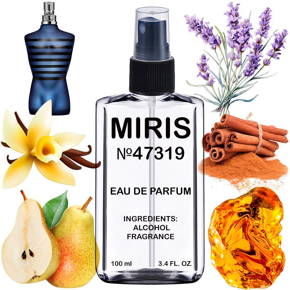 MIRIS No. 47319, Inspired by Ultra Male, Long-Lasting Eau de Parfum for Men, Spray 3.4 Fl Oz / 100 ml