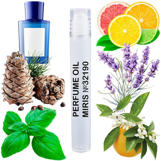 MIRIS No. 32190, Inspired by Cedro Di Taormina, Long-Lasting Unisex Perfume Oil for Women & Men Roll-On, Rollerball 0.34 Fl Oz / 10 ml