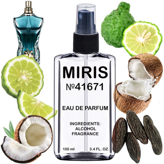 MIRIS No. 41671, Inspired by Le Beau, Long-Lasting Eau de Parfum for Men, Spray 3.4 Fl Oz / 100 ml