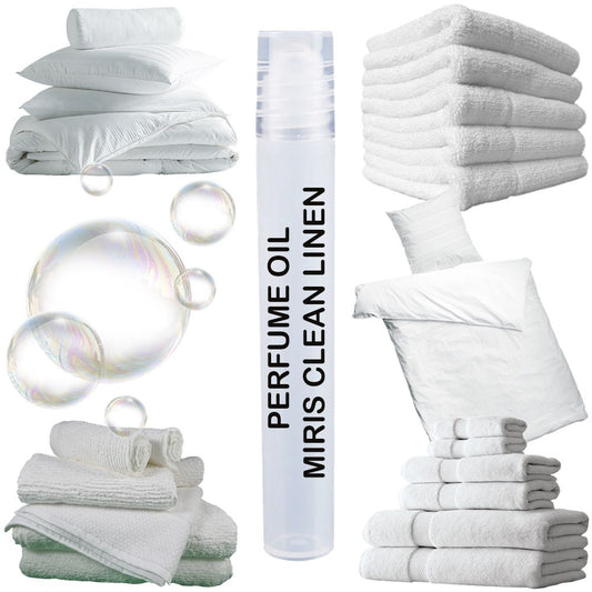 MIRIS Clean Linen, Long-Lasting Unisex Perfume Oil for Women & Men Roll-On, Rollerball 0.34 Fl Oz / 10 ml