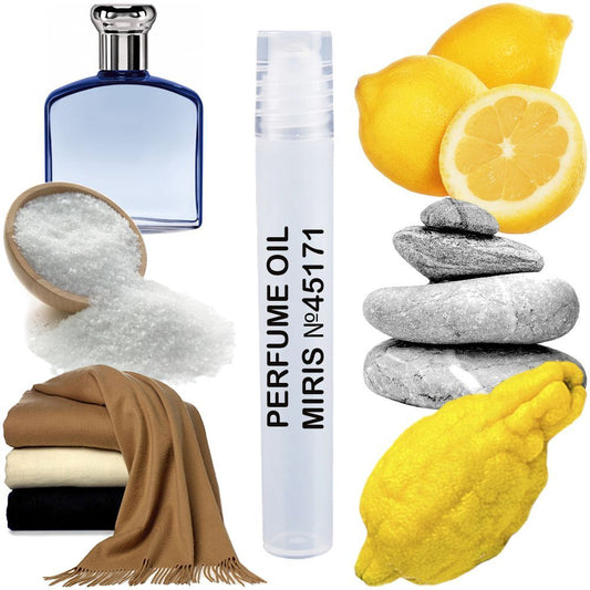 MIRIS No. 45171, Inspired by Polo Ultra Blue, Long-Lasting Perfume Oil for Men Roll-On, Rollerball 0.34 Fl Oz / 10 ml