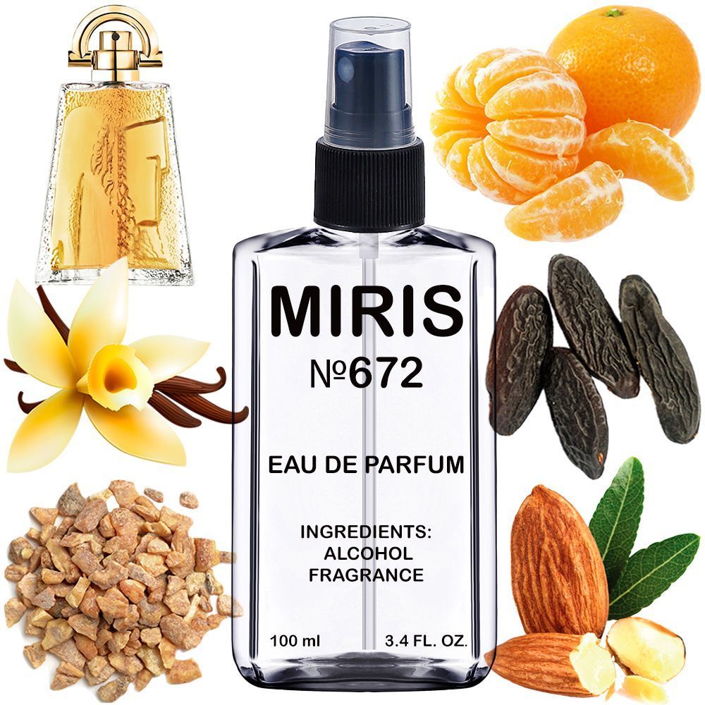 MIRIS No. 672, Inspired by Give Pi, Long-Lasting Eau de Parfum for Men, Spray 3.4 Fl Oz / 100 ml