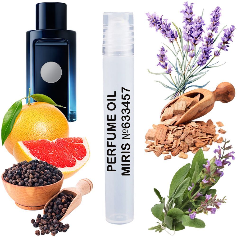 MIRIS No. 633457, Inspired by The Icon, Long-Lasting Perfume Oil for Men Roll-On, Rollerball 0.34 Fl Oz / 10 ml