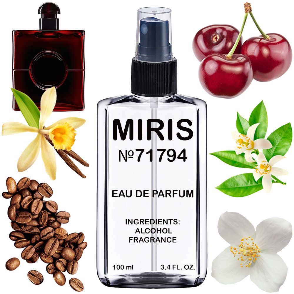 MIRIS No. 71794, Inspired by Black Opiu Over Red, Long-Lasting Eau de Parfum for Women, Spray 3.4 Fl Oz / 100 ml