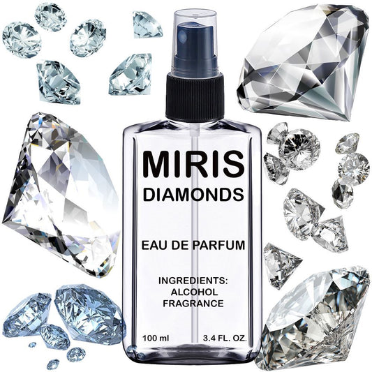 MIRIS Diamonds Unisex For Women and Men Eau de Parfum | 3.4 Fl Oz / 100 ml