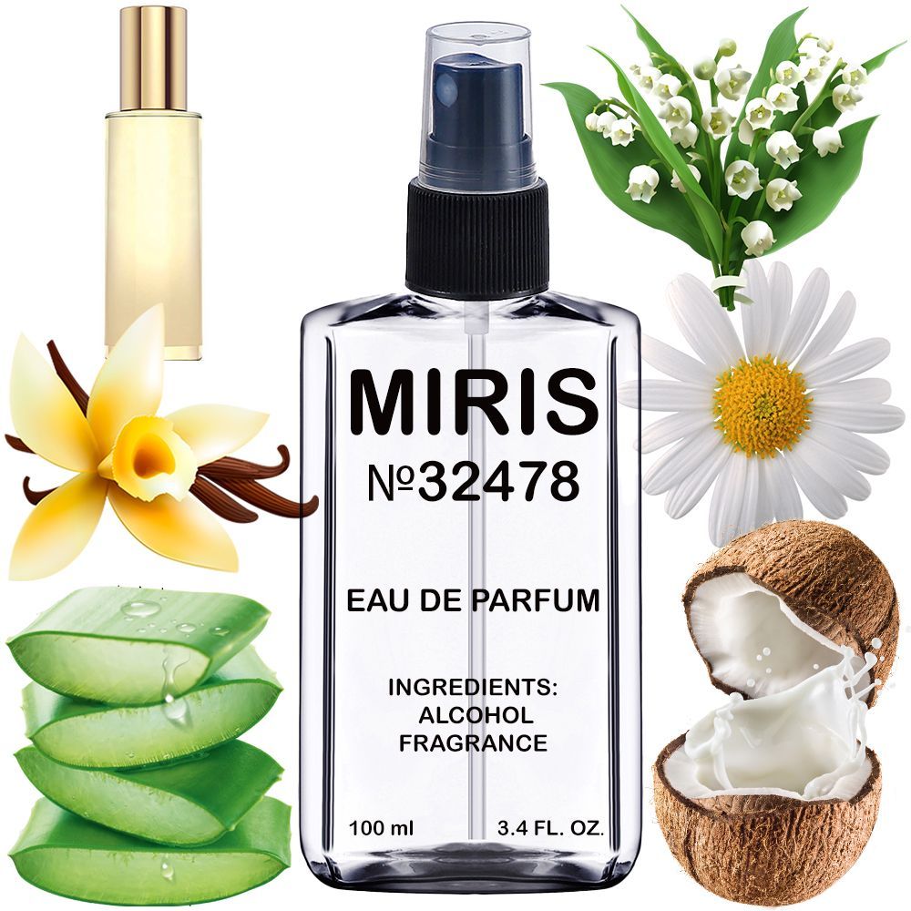 MIRIS No. 32478, Inspired by Coconut Passion, Long-Lasting Eau de Parfum for Women, Spray 3.4 Fl Oz / 100 ml