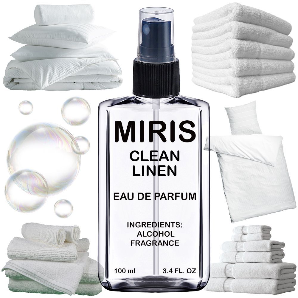 MIRIS Clean Linen Unisex For Women and Men Eau de Parfum | 3.4 Fl Oz / 100 ml