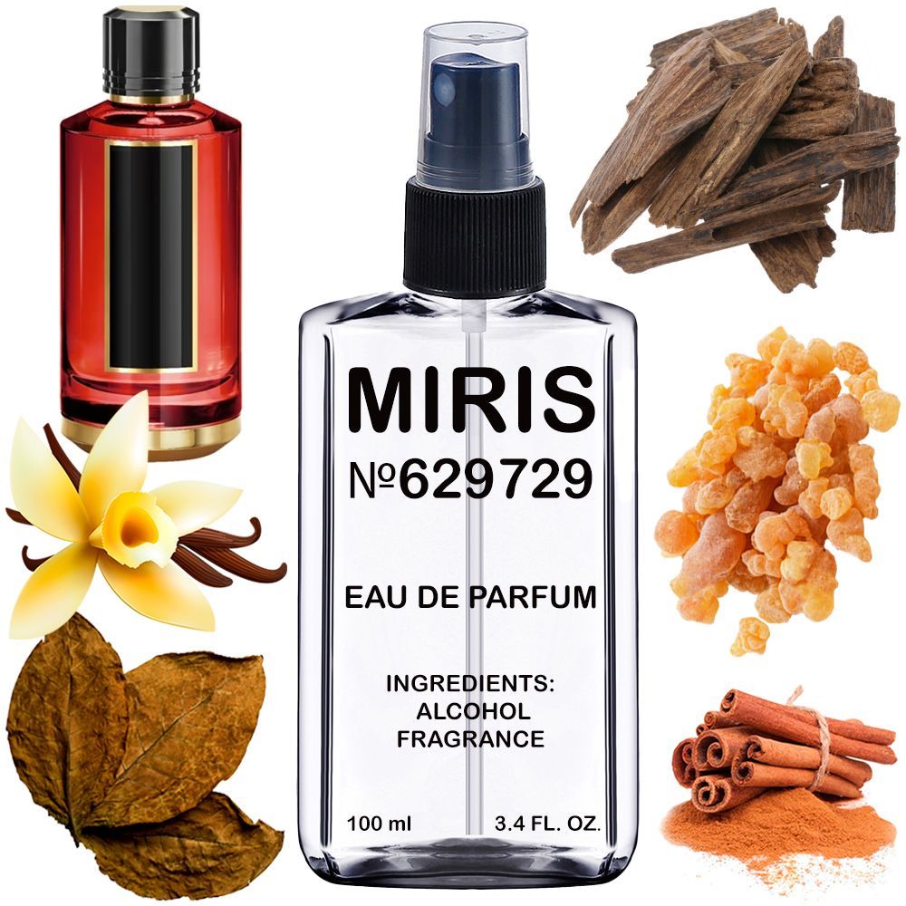 MIRIS No. 629729, Inspired by Red Tobacco, Long-Lasting Unisex Eau de Parfum for Women & Men, Spray 3.4 Fl Oz / 100 ml