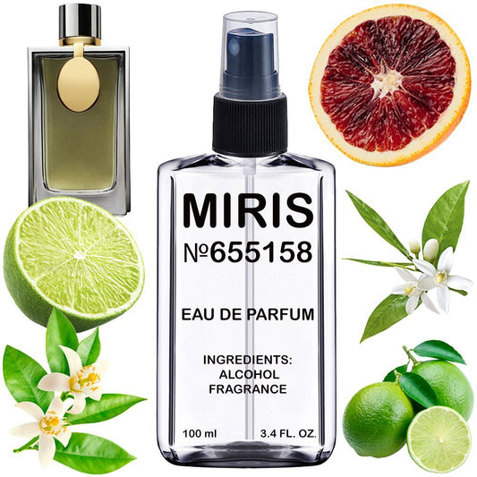 MIRIS No. 655158, Inspired by Mesh Metal, Long-Lasting Unisex Eau de Parfum for Women & Men, Spray 3.4 Fl Oz / 100 ml