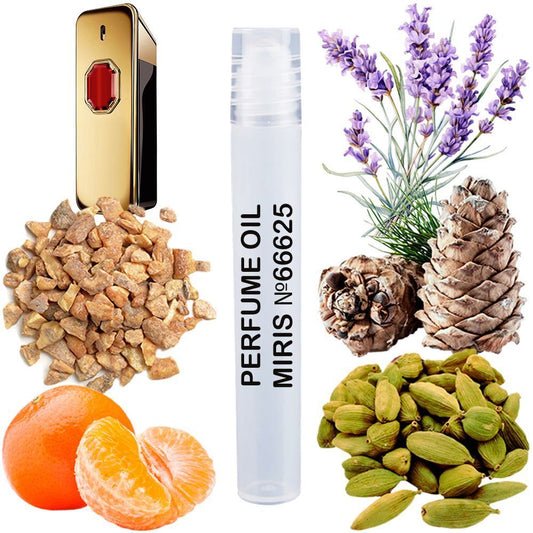 MIRIS No. 66625, Inspired by 1 Million Royal, Long-Lasting Perfume Oil for Men Roll-On, Rollerball 0.34 Fl Oz / 10 ml