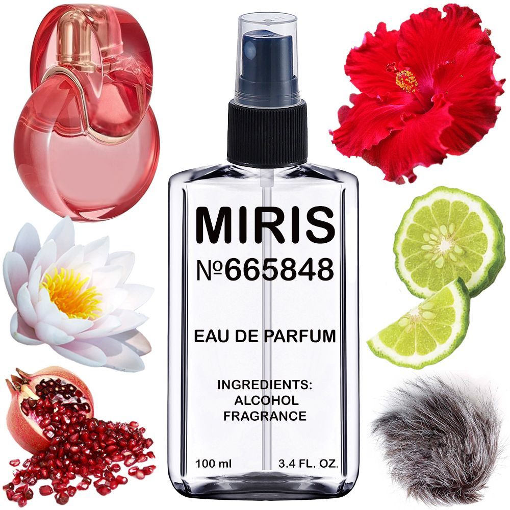 MIRIS No. 665848, Inspired by Omnia Coral, Long-Lasting Eau de Parfum for Women, Spray 3.4 Fl Oz / 100 ml