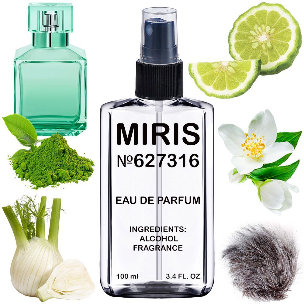 MIRIS No. 627316, Inspired by Aqua Media Cologne Forte, Long-Lasting Unisex Eau de Parfum for Women & Men, Spray 3.4 Fl Oz / 100 ml