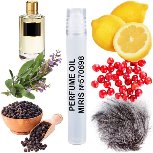 MIRIS No. 570698, Inspired by Cosmic Pepper, Long-Lasting Unisex Perfume Oil for Women & Men Roll-On, Rollerball 0.34 Fl Oz / 10 ml