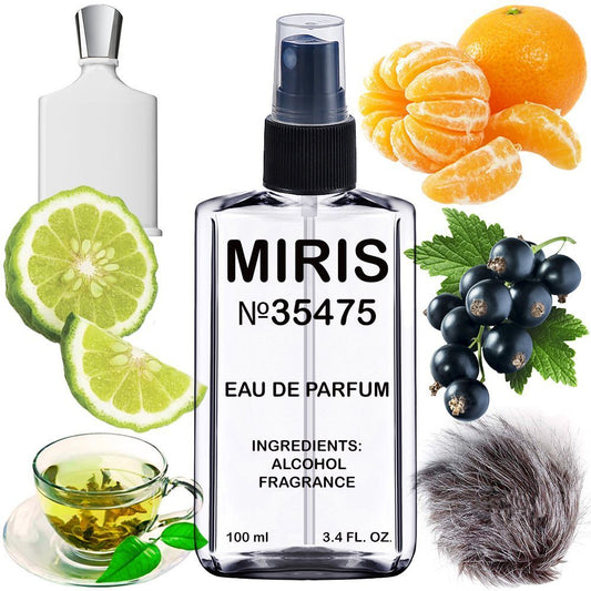 MIRIS No. 35475, Inspired by Silve Mounta Wate, Long-Lasting Eau de Parfum Unisex for Women and Men, Spray 3.4 Fl Oz / 100 ml