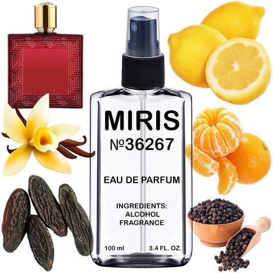 MIRIS No. 36267, Inspired by Eros Flam, Long-Lasting Eau de Parfum for Men, Spray 3.4 Fl Oz / 100 ml