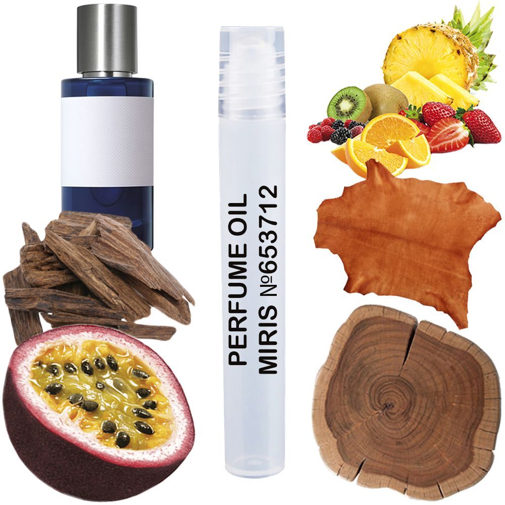 MIRIS No. 653712, Inspired by Oud Maracuja, Long-Lasting Unisex Perfume Oil for Women & Men Roll-On, Rollerball 0.34 Fl Oz / 10 ml