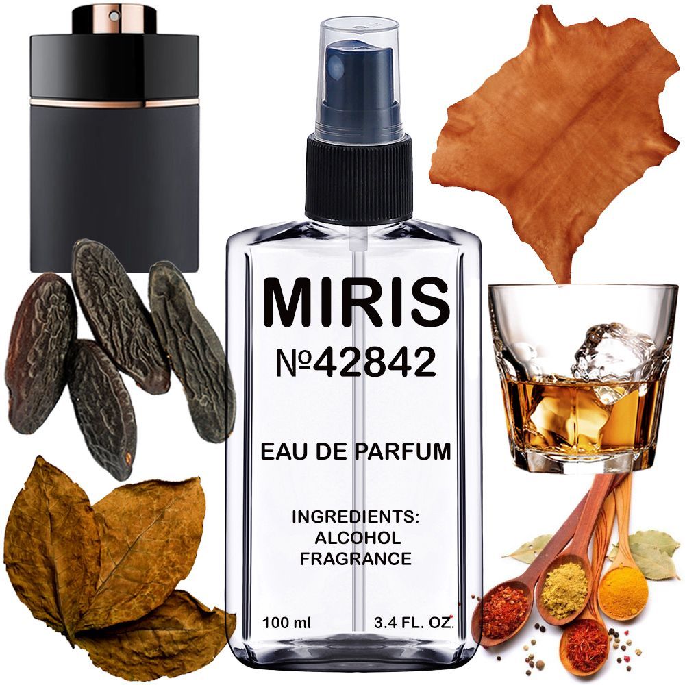 MIRIS No. 42842, Inspired by Man In Black, Long-Lasting Eau de Parfum for Men, Spray 3.4 Fl Oz / 100 ml