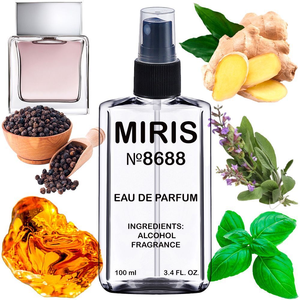 MIRIS No. 8688, Inspired by Euphoria, Long-Lasting Eau de Parfum for Men, Spray 3.4 Fl Oz / 100 ml