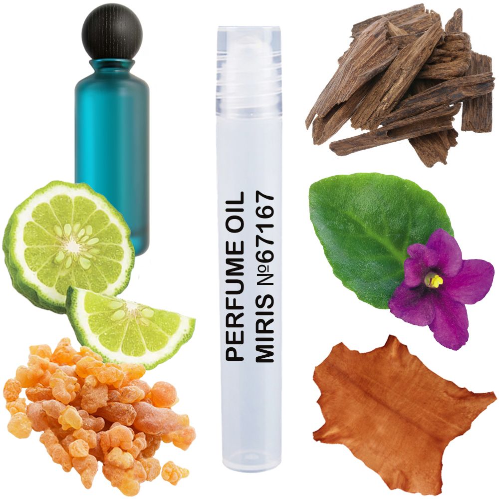 MIRIS No. 67167, Inspired by Blue Lave. Bakhur, Long-Lasting Unisex Perfume Oil for Women & Men Roll-On, Rollerball 0.34 Fl Oz / 10 ml
