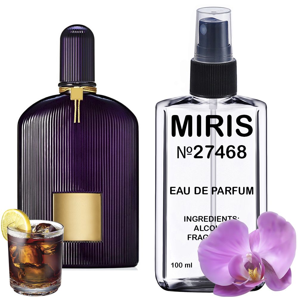MIRIS No.27468 | Impression of Velvet Orchid | Unisex For Women and Men Eau de Parfum | 3.4 Fl Oz / 100 ml