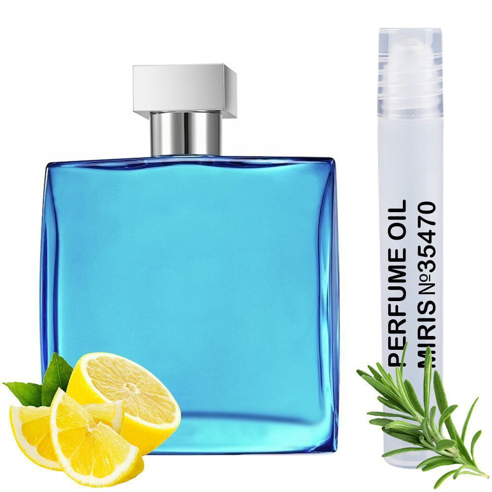 MIRIS Perfume Oil No.35470 | Impression of Chrome | Men | Roll-On Alcohol Free | 0.34 Fl Oz / 10 ml