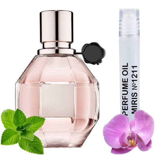 MIRIS Perfume Oil No.1211 | Impression of Flowerbomb 2005 | Women | Roll-On Alcohol Free | 0.34 Fl Oz / 10 ml