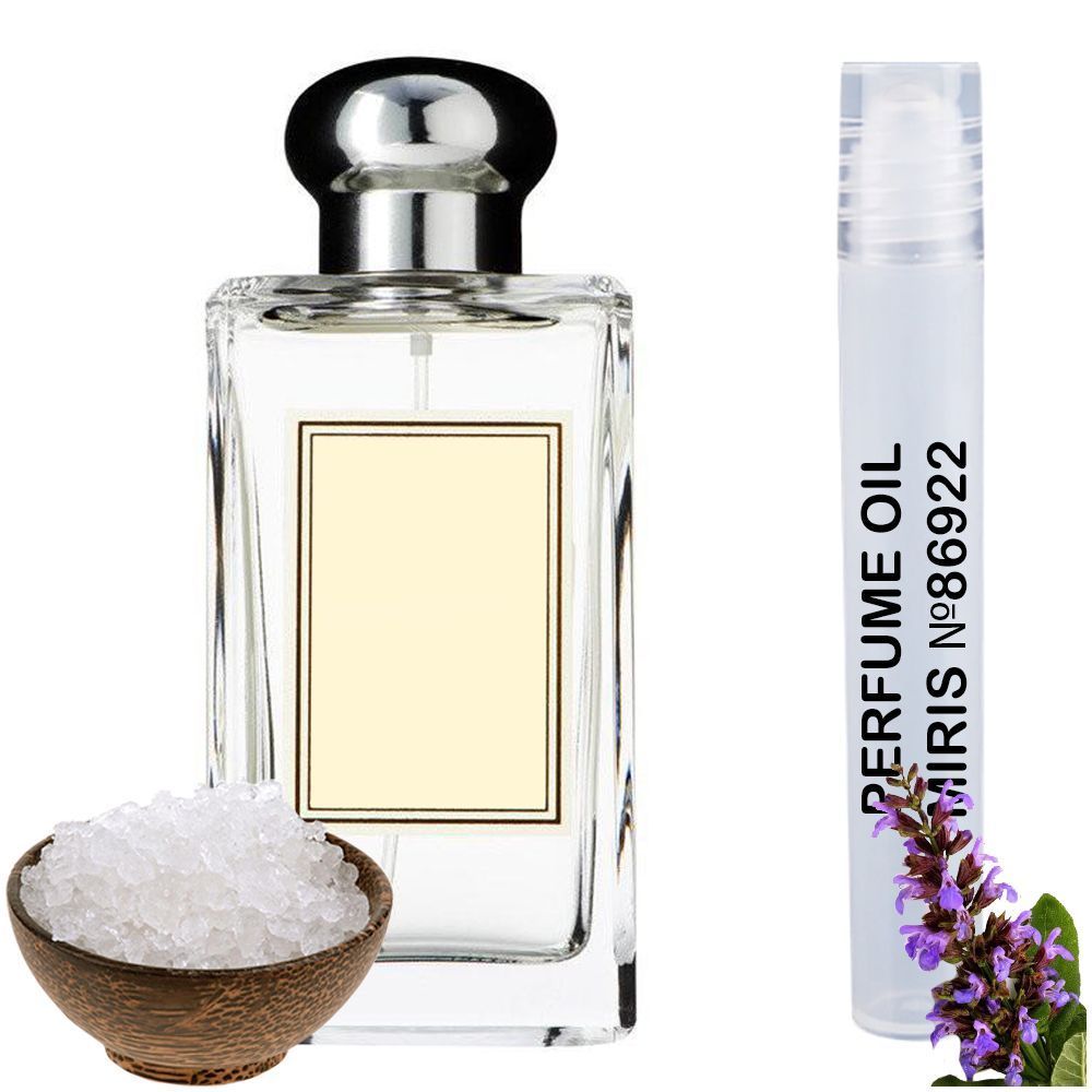 MIRIS Perfume Oil No.86922 | Impression of Wood Sage & Sea Salt | Unisex For Women and Men | Roll-On Alcohol Free | 0.34 Fl Oz / 10 ml
