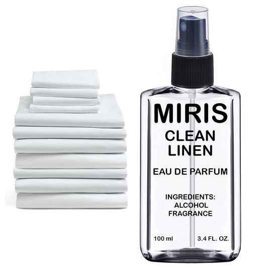 MIRIS Clean Linen Unisex For Women and Men Eau de Parfum | 3.4 Fl Oz / 100 ml